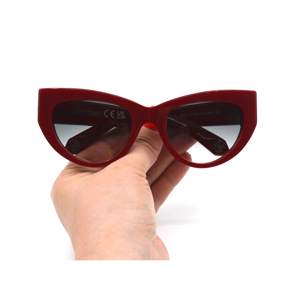 ROBERTO CAVALLI SRC017M RED GREY GRADIENT AUTHENTIC SUNGLASSES - Picture 13 of 14